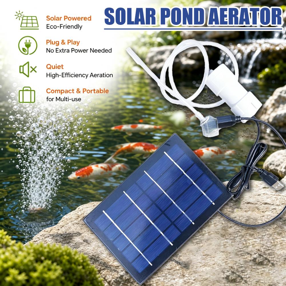 Solar-Luftpumpe für Aquarien,  – Fish Pond Aerator Bewertung und Preis