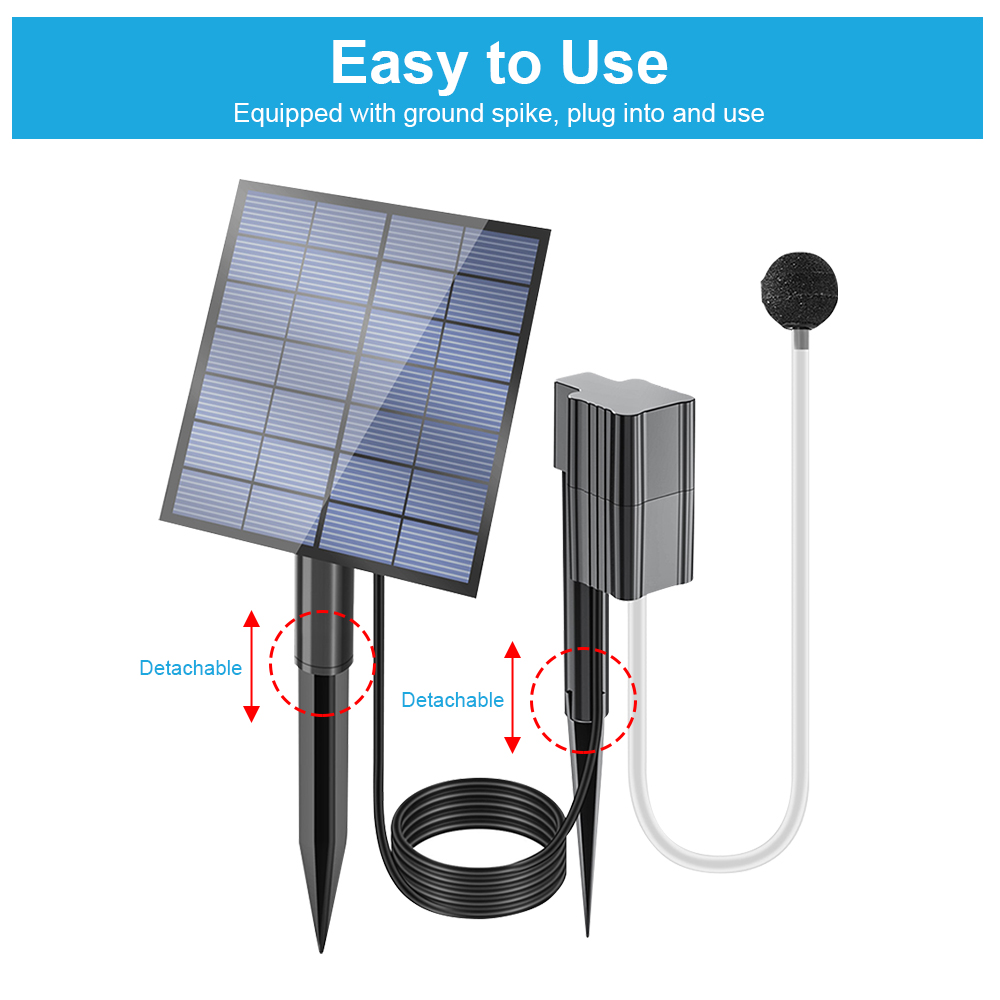 Solarbetriebener Teichbelüfter – Fish Pond Aerator Bewertung und Preis