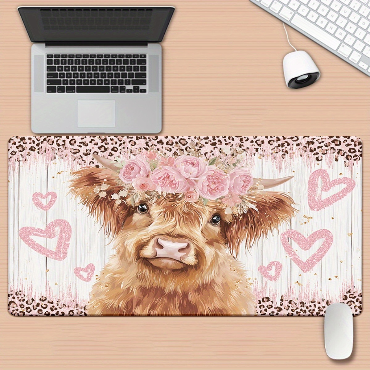 Highland Cow Schreibtischunter – Cow Mat Rubber Bewertung und Preis