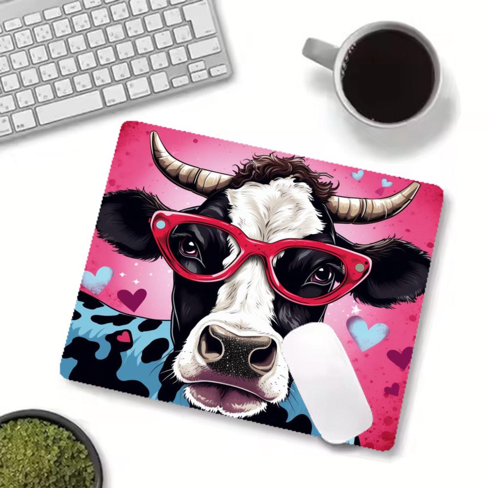 Cartoon Cool Cow Gaming-Spielm – Cow Mat Rubber Bewertung und Preis
