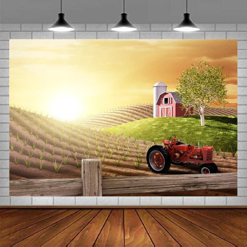 Morgendliche Geschäftige Farmf – Agriculture Farming Background Bewertung und Preis