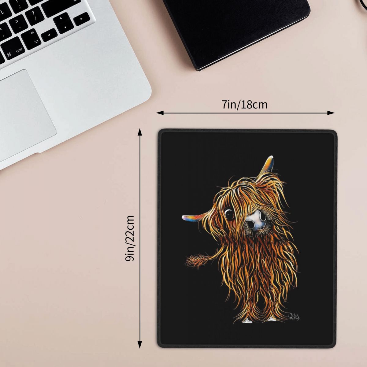 Highland Cow Print 7x9 in 22x1 – Cow Mat Rubber Bewertung und Preis