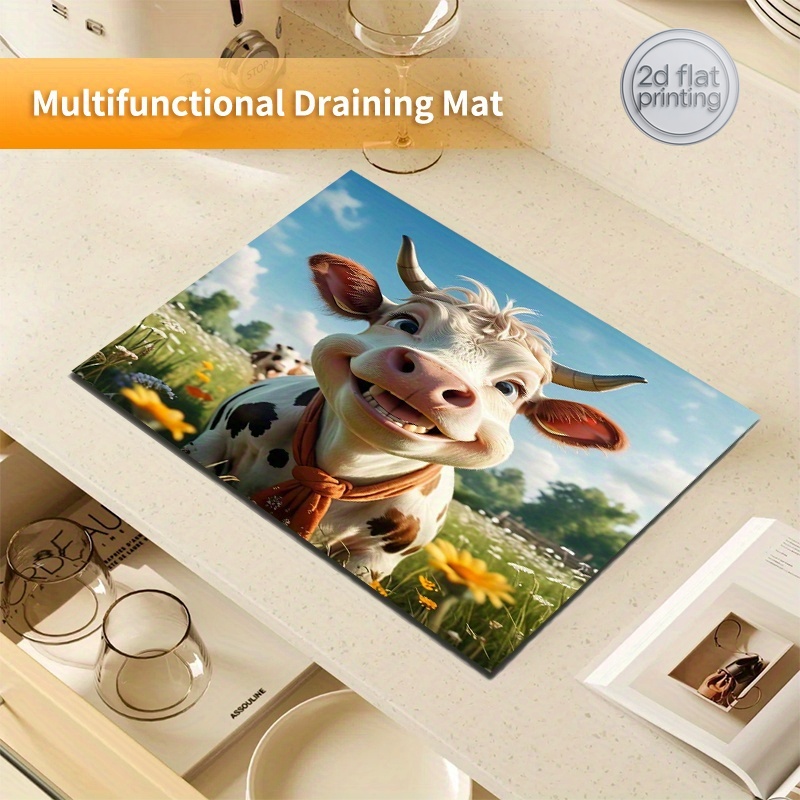 2D Flachdruck 1 Stück Kuhfellm – Cow Mat Rubber Bewertung und Preis