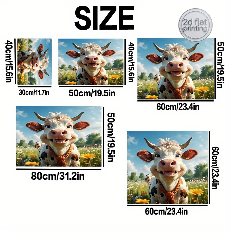 2D Flachdruck 1 Stück Kuhfellm – Cow Mat Rubber Bewertung und Preis